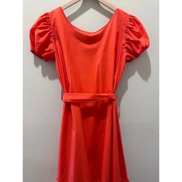Tucker Puff Sleeve Ruffle Hem Dress-sz L-NWT - Picture 9 of 14